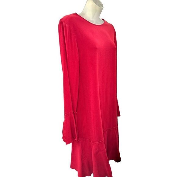 Theory Marah Pleated Crepe Mini Dress Womens Size 6. - Picture 5 of 10